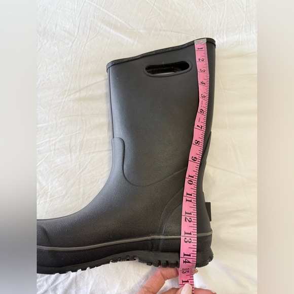 Bogs | Mens SZ 10 | Classic Black Tall Rubber Rain Boots | 525540 - Picture 9 of 12
